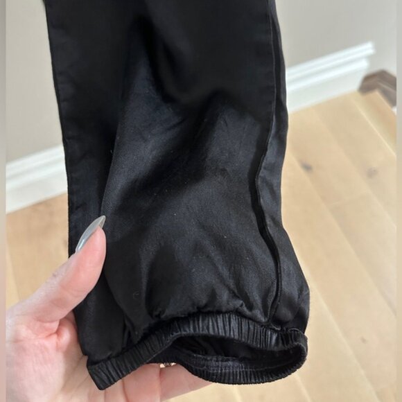 NATION LTD Black Satin Del Rey Jogger Pants Women’s Medium - Picture 5 of 8